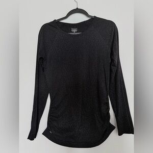 Athleta Black Fitted Long Sleeve Tee
